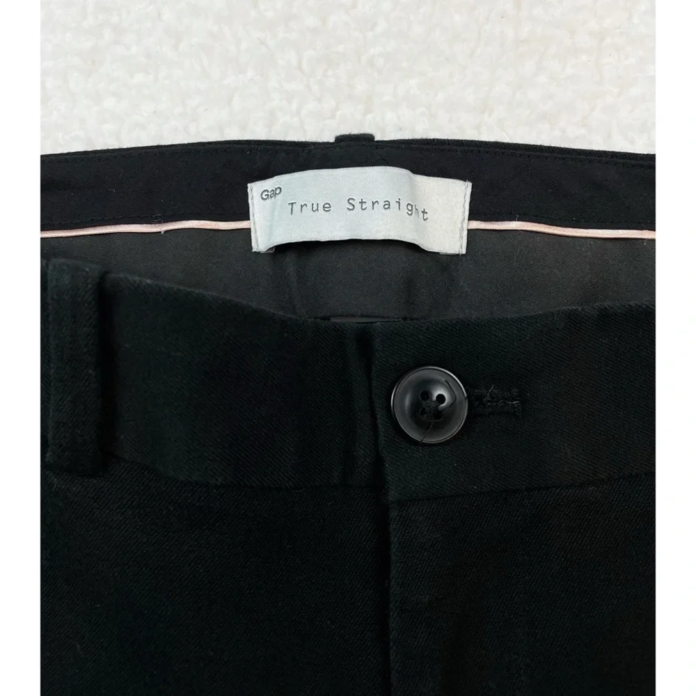 GAP • Black True Straight Two-Way Stretch Ankle Trouser Pants, 0P - Picture 4 of 9